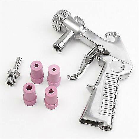 Pneumatic Sandblaster, Portable Sandblasting Machine,(silver+pink)