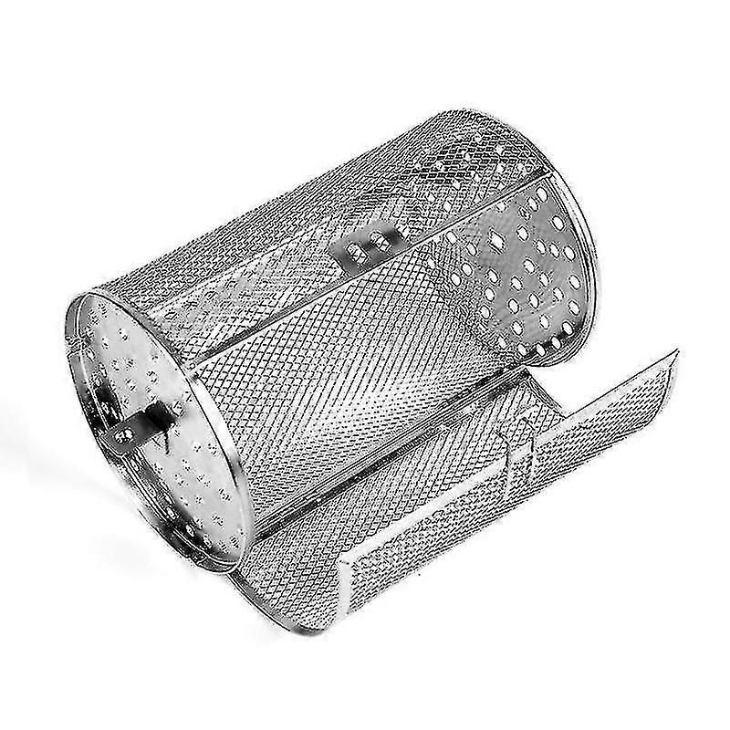 Rotisserie Basket, Stainless Steel Grill Roaster Drum, Oven Basket Air Fryer Accessories 360 Rotating For Peanuts Coffee Beans Bbq Walnuts Diy Kitchen