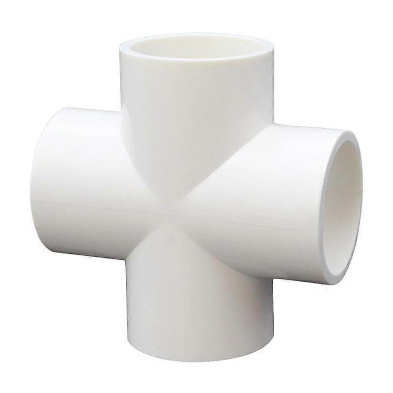 10 Pieces PVC 4 Way Cross for Building Heavy Duty Greenhouse Frame Furniture Connectors 32mm