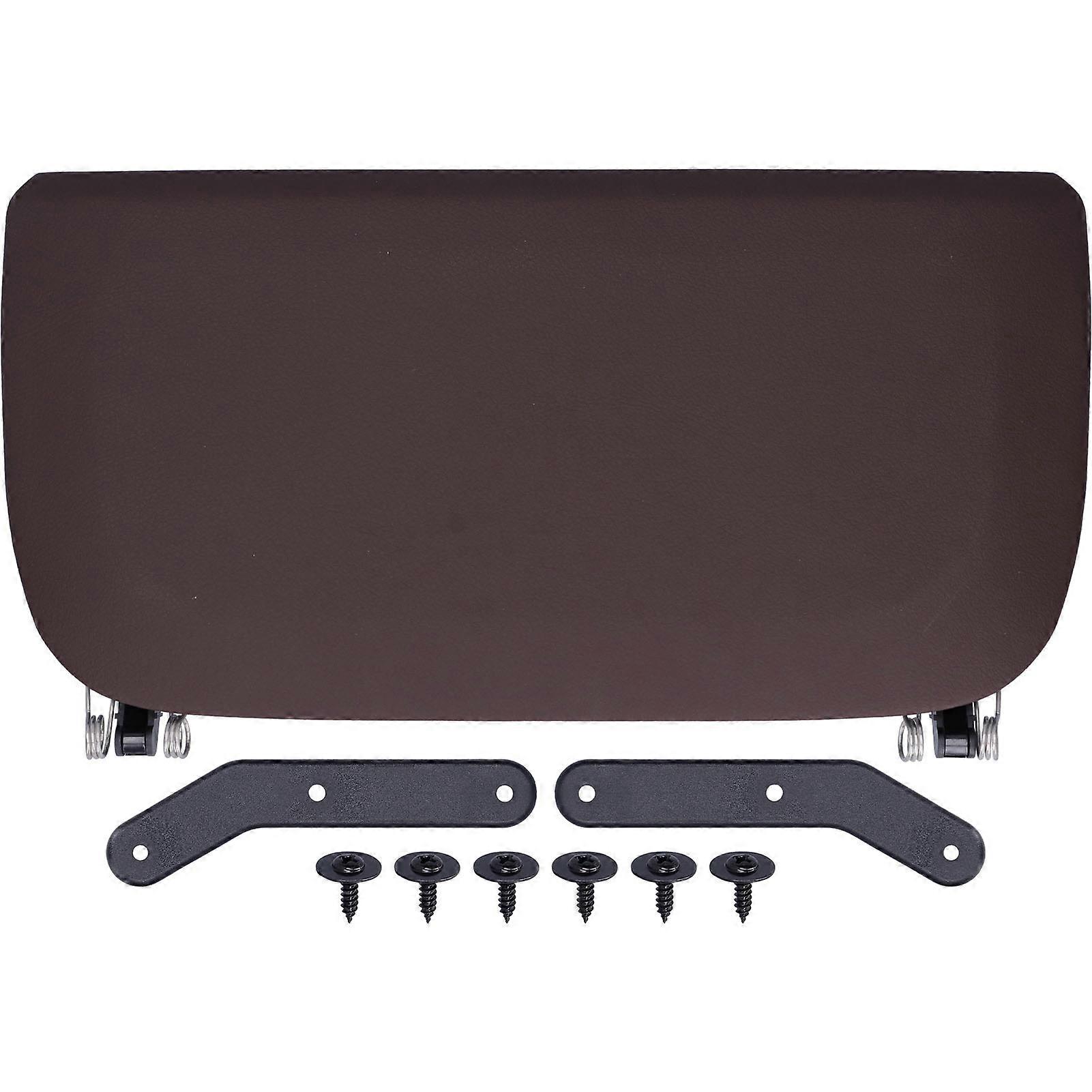 Car Seat Back Panel Trim Artificial Leather Cover Fit for 5 7 Series F07 F10 F11 F18 F01 F02 F04Dark Brown