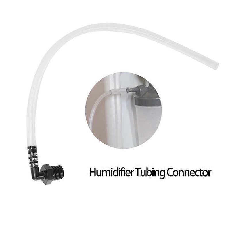 90 Degrees Humidifier Cup Tubing Connector Adapter Replacement Part for 5L Oxygen Generator Humidifier Accessory Health Care