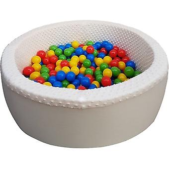 Piscina de bolinhas com 300 bolas - Cobertura lavável - 90 x 30 cm - Branco