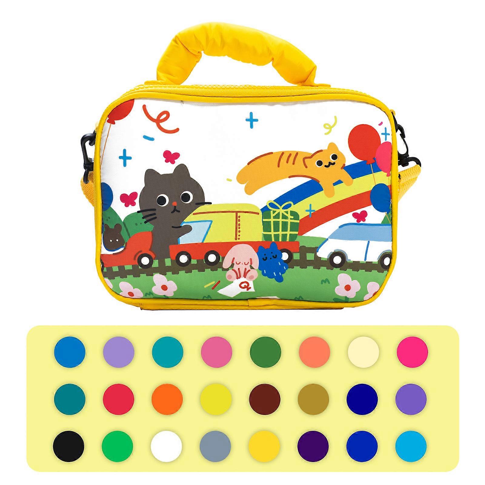 24/36/48/60pcs Acrylic Markers Storage Bag Set Colorfast High Color Painting Tool Birthday Gift