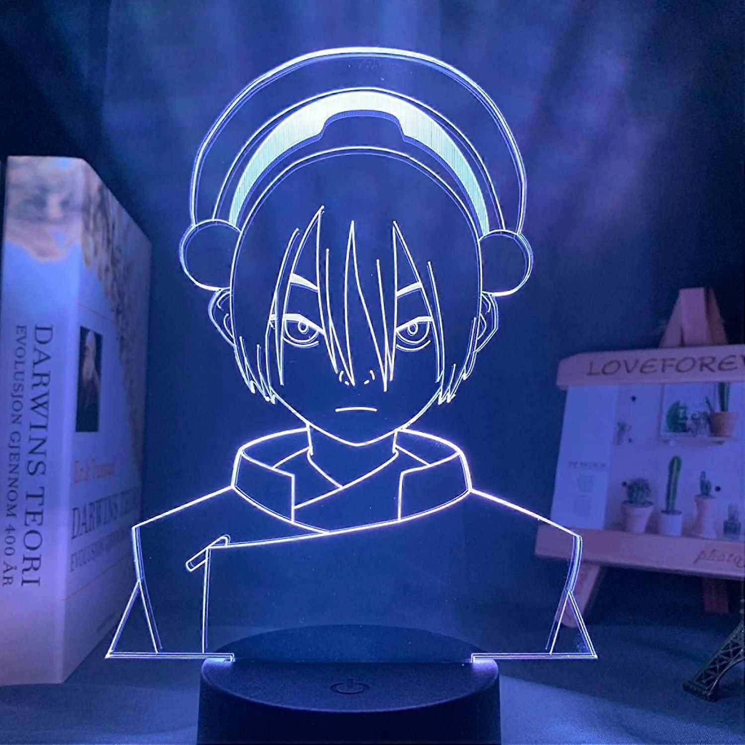 3D Lamp Avatar The Last Airbender Toph Beifong for Home Deco