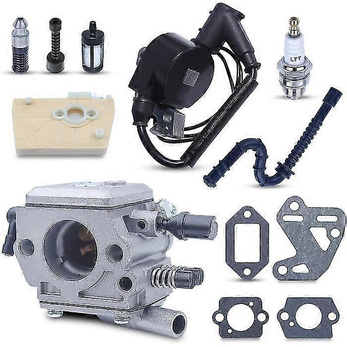 Carburetor Ignition Coil Kit compatible Stihl 038 381 Ms380 Ms381 With Tailway With Tailway Fuel Dugle+comp