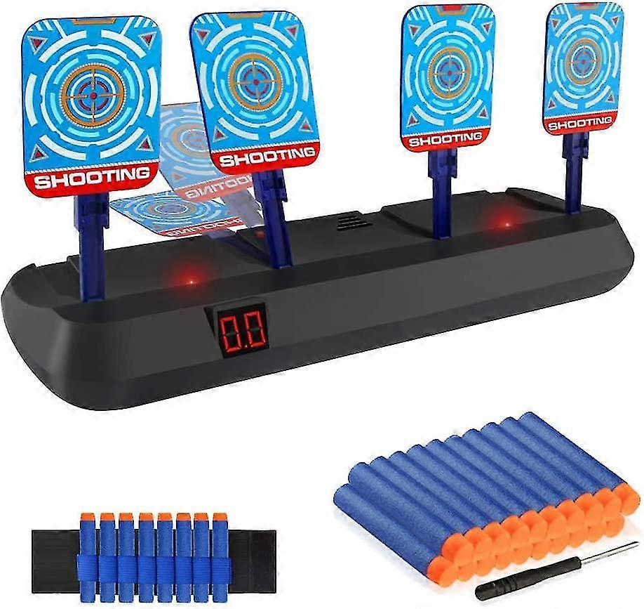 2023 - Cible numérique électronique, cible de pointage de tir électrique à réinitialisation automatique avec jouets à effets lumineux et sonores