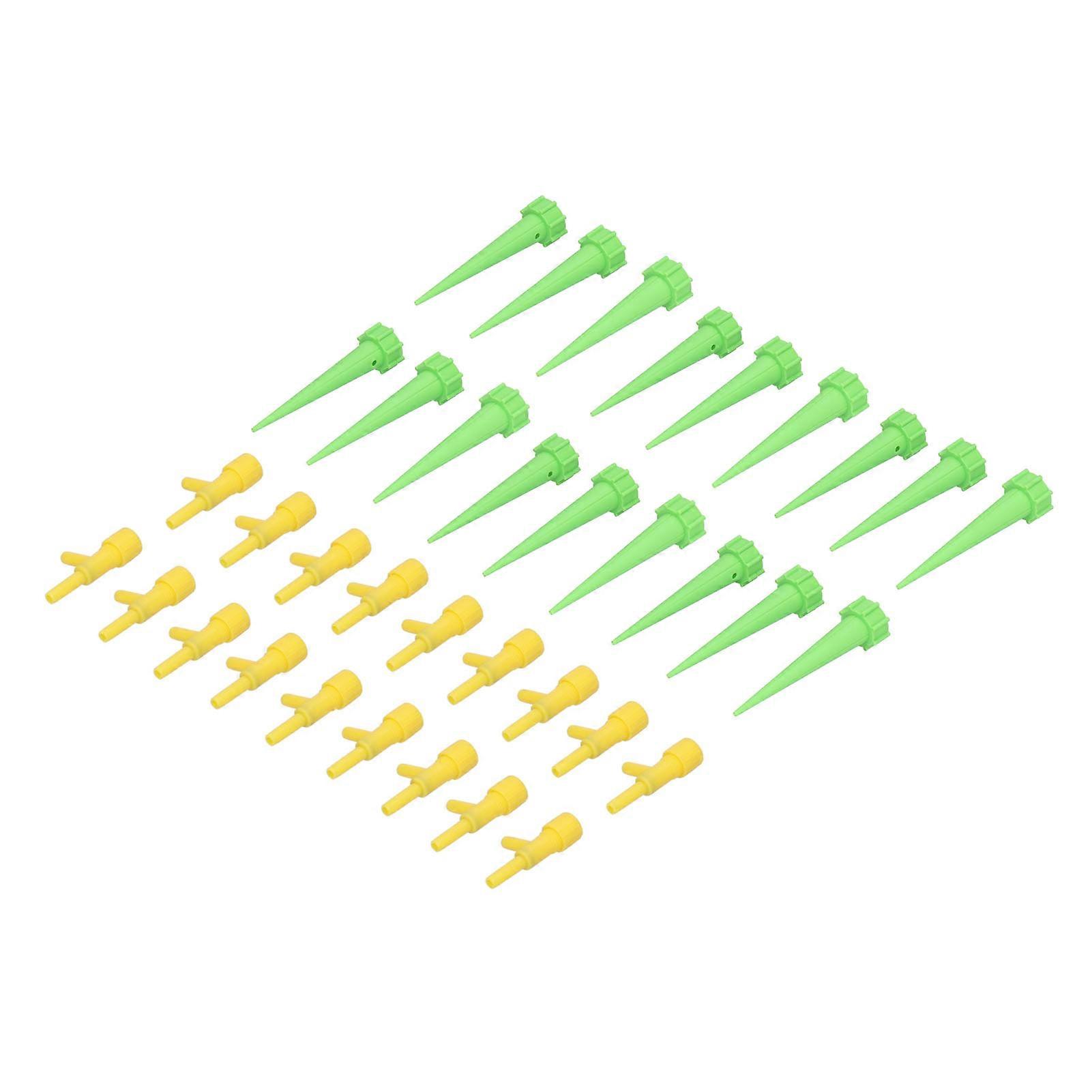 Self Watering Spikes Automatic Plant Watering Devices 18PCS with Control Valve Switch Green