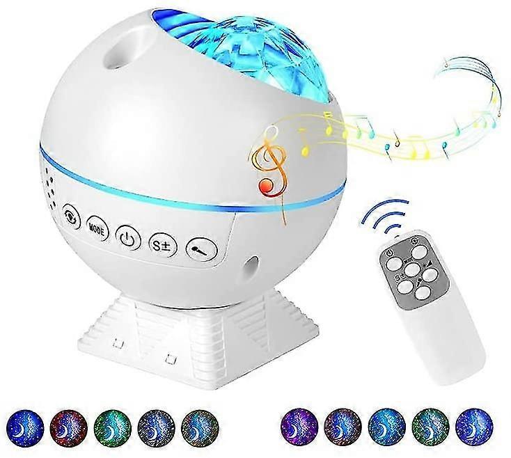 Proyector de estrellas Led Luz nocturna, Galaxy Moon Projector Light Kids, Ocean Wave