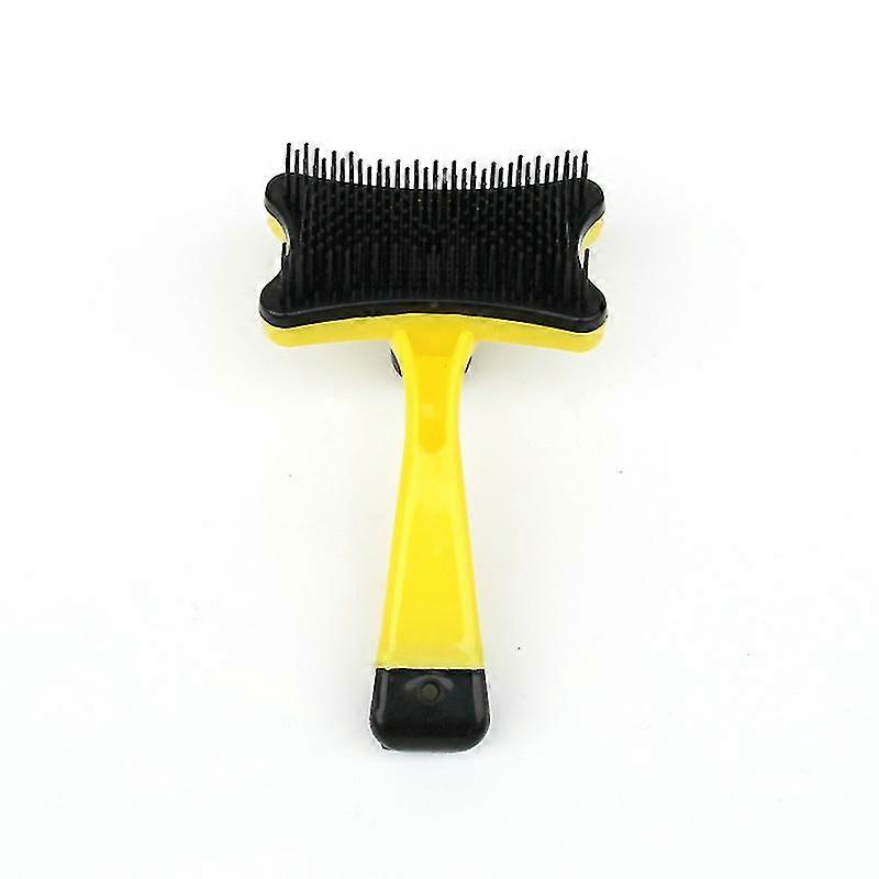 Professional Pet Brush, Self-cleaning Brush, Used For Removing Sputum And Loose1pcs-yellow p202411261383