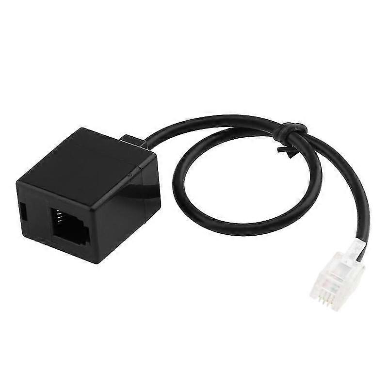 Rj9 4p4c Male To Double Female Port Connector Headset Adapter Extension Cable Phone Adapter Cable P