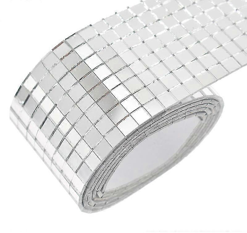 Self Adhesive Glass Mini Square Mirrors Mosaic Tiles