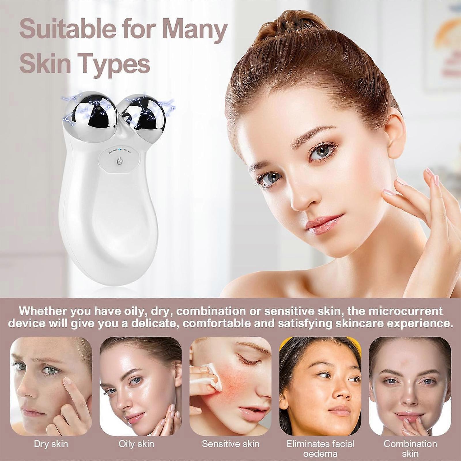 Appareil De Massage Liftant Skindion Microcourant - Rouleau Facial USB