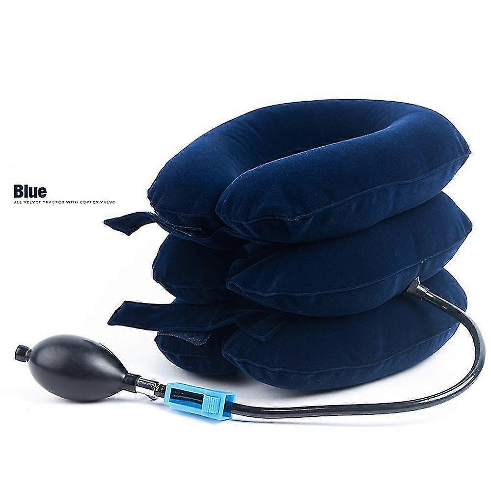 Soft, Inflatable, Neck Pain Relief - Traction Cervical Collar For Support