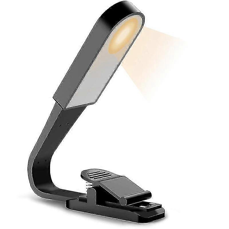Book Light, Usb Rechargeable Reading Light With Contact Sensor, Flexible Clip On Book Light Compatible With Rea