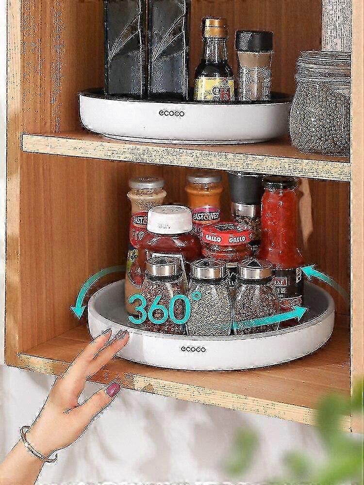 360 Rotating Storage Rack Multifunctional Seasoning Organizer Shelf Oilproof Holders & Racks