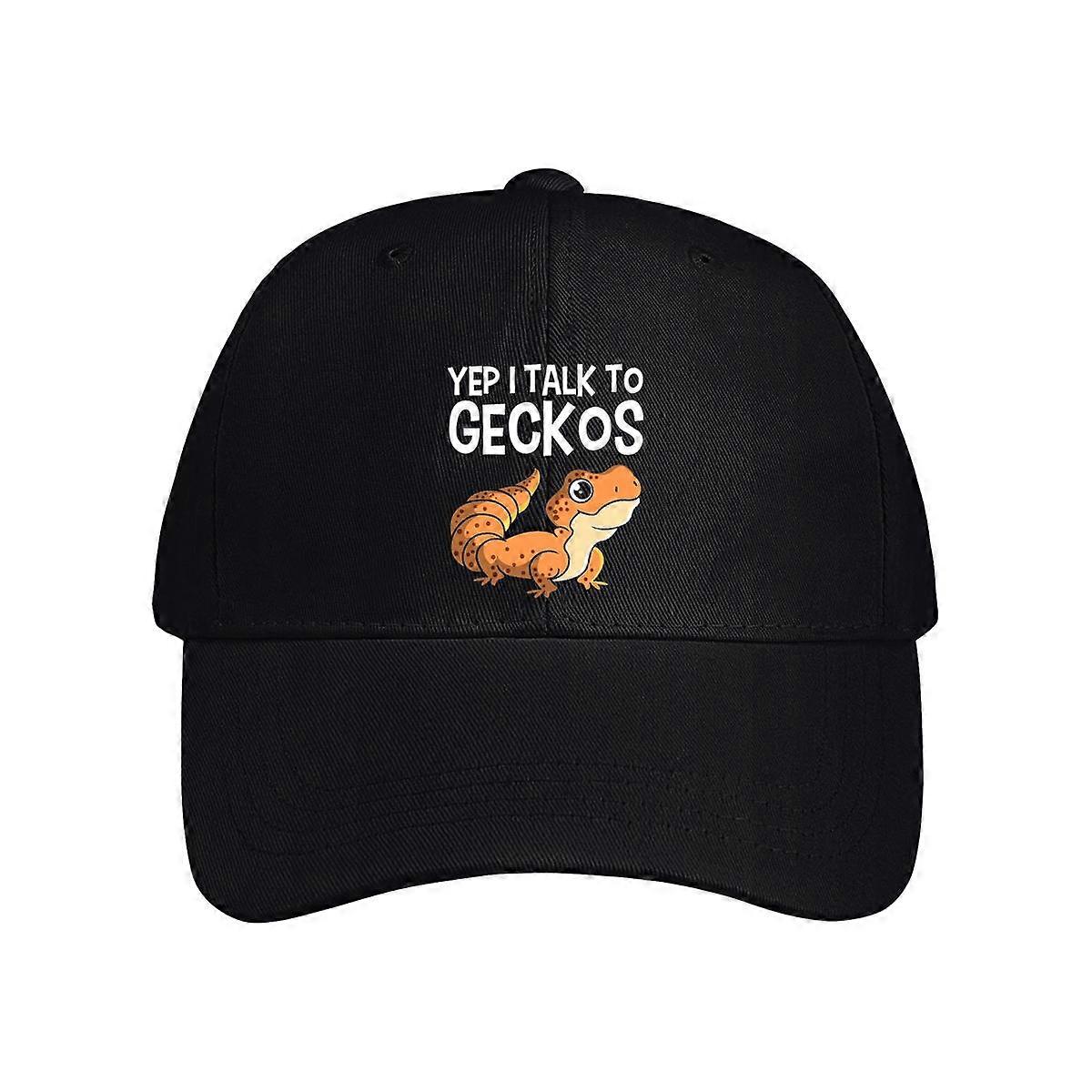 Yep I Talk To Geckos Baseball Cap
