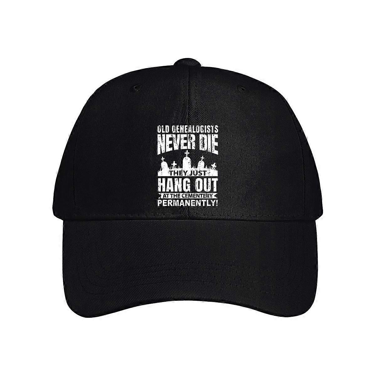 Old Genealogists Never Die Baseball Cap