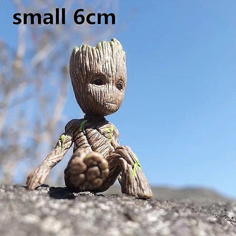 الكرتون الطفل جروت زهرة وعاء شجرة رجل الغراس العمل الشخصيات نموذج لعبة القلم وعاء عصاري بونساي الأواني شرفة المنزل حديقة ديكور الأواني والمزارعون