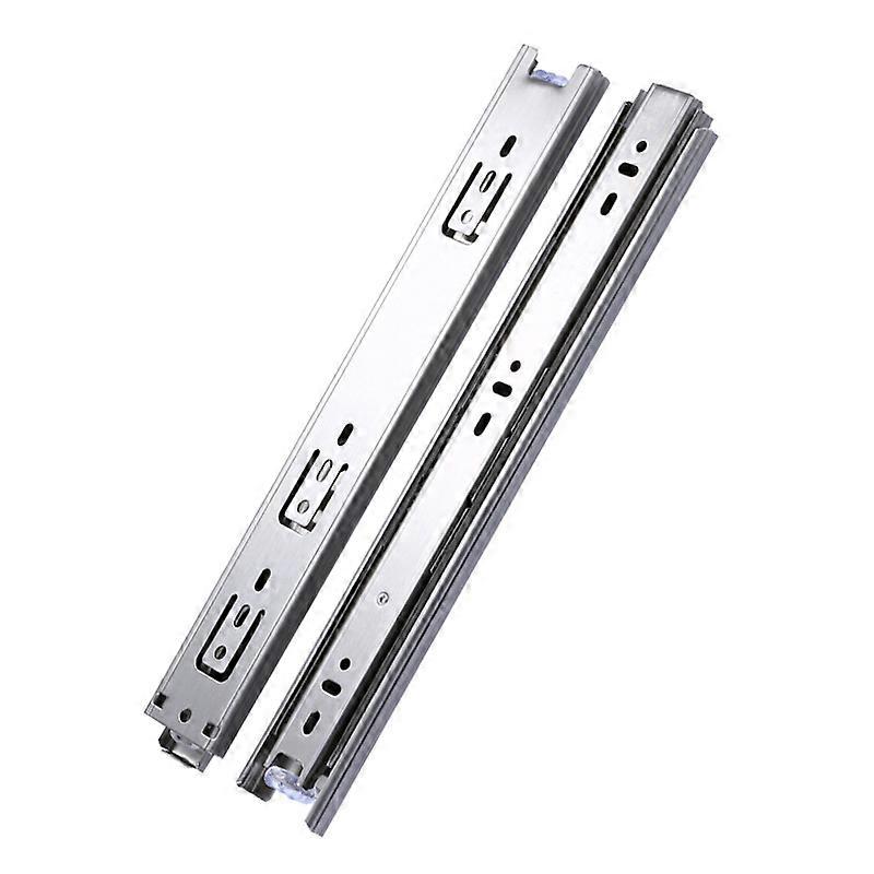 250mm Full Extension Drawer Slides 3 Fold Ball Bearing Side Mounted Heavy Duty Drawer Slides Load Capacity 45kg, 1 Pair (2 Pack)