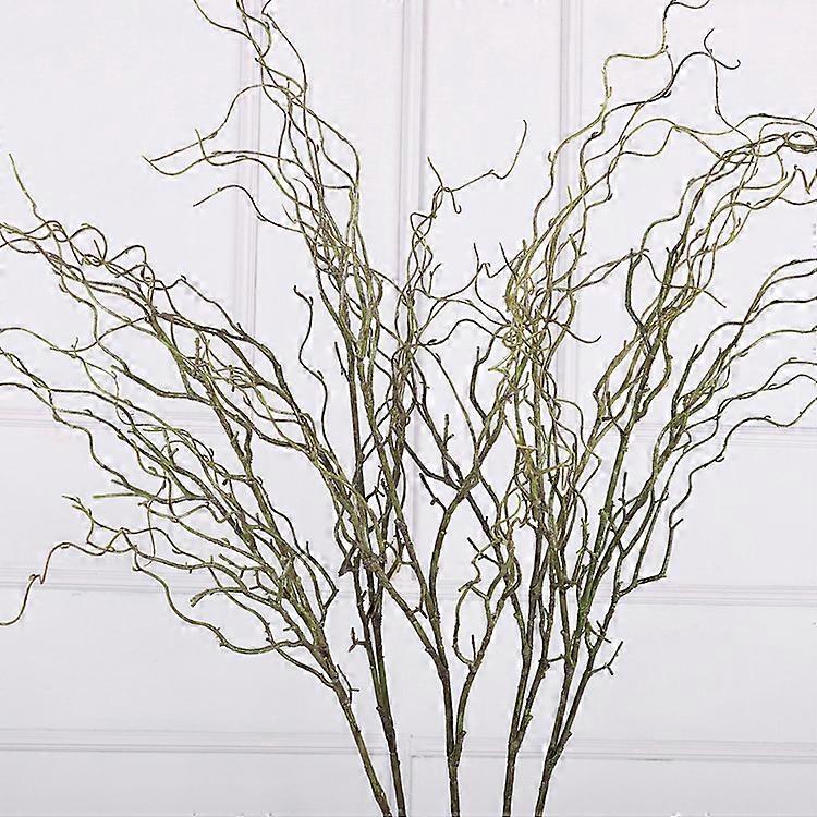 Simulation of 4-fork willow and rattan flower arrangement supplies home accessories artificial simulation flower soft with dead