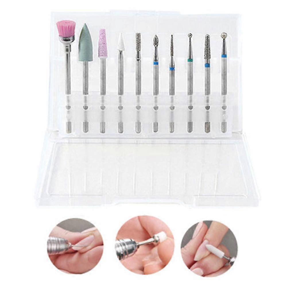 Diamond Nail Drill Bits Set Compatible With Acrylic Nail Professional Cuticle
