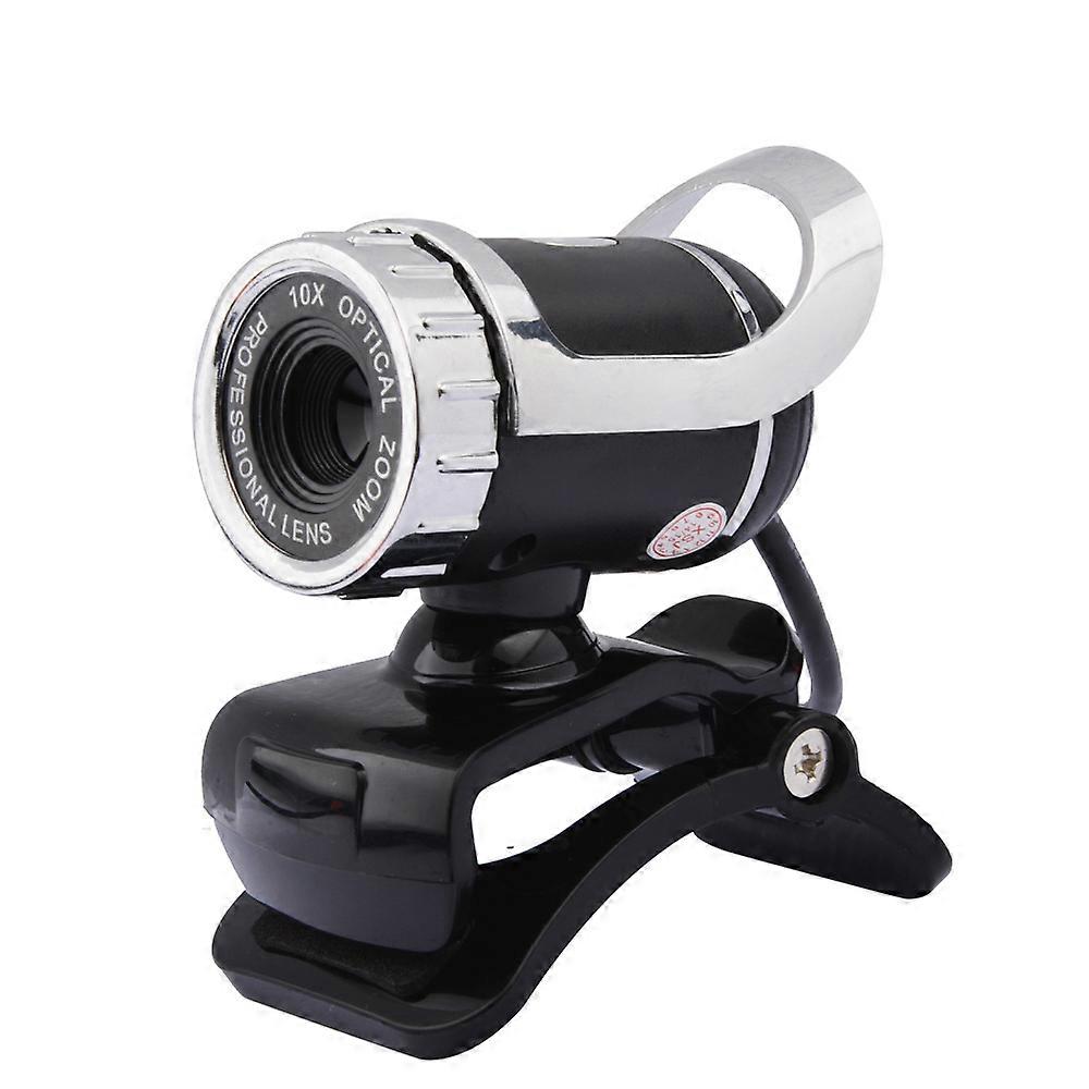 Rotatable Night Vision Webcam USB High Definition Web Cam 360 Degree MIC Clip-on Computer PC Laptop Notebook Web Camera