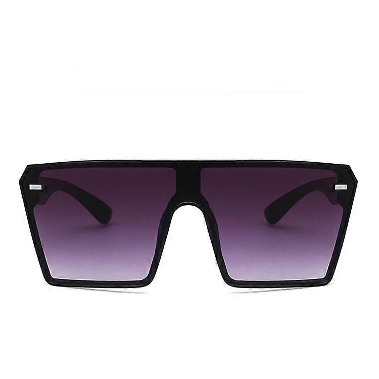 2023 Fashion Oversized Square Sunglasses Retro Gradient Big Frame Sun Glasses For Women One Piece Gafas Shade Mirror Clear Lens
