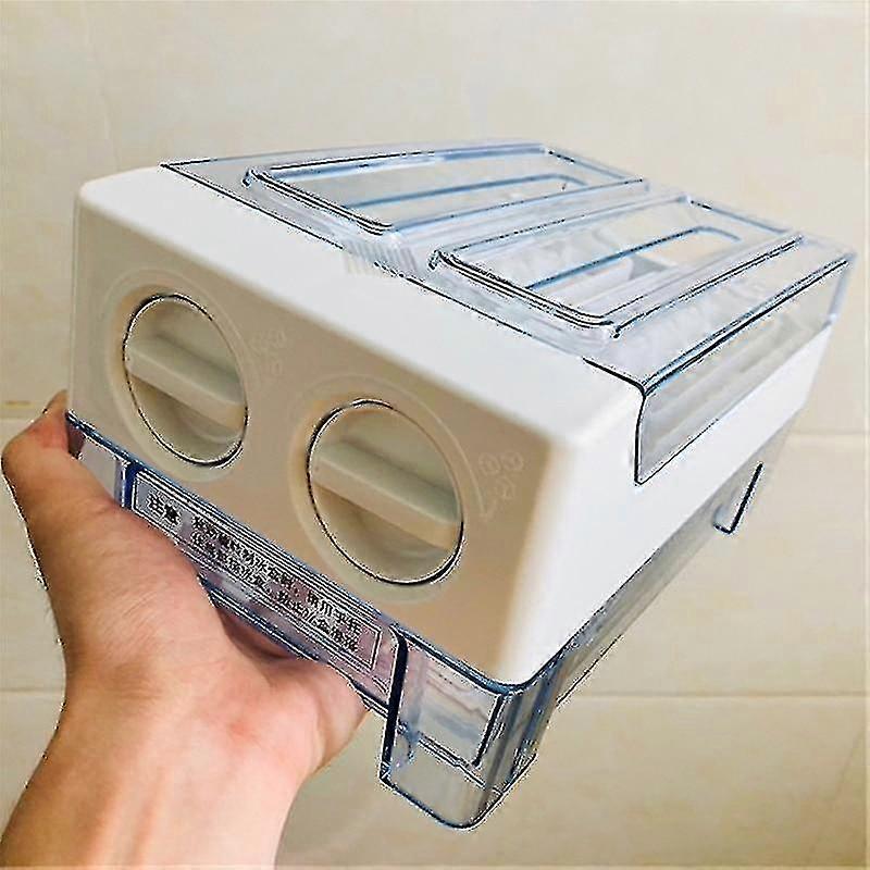 Refrigerator Storage Drawer 30 Grid Small Ice Cube Mould Box Popsicle Molds Maker TW