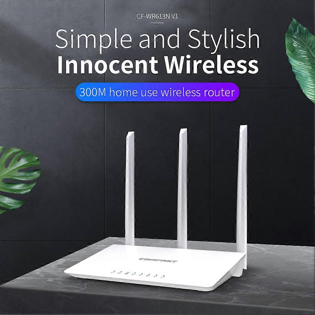 Wireless Router with High Gain Antennas Wireless WiFi Router Wider Coverage Stable Transmission for Home Office