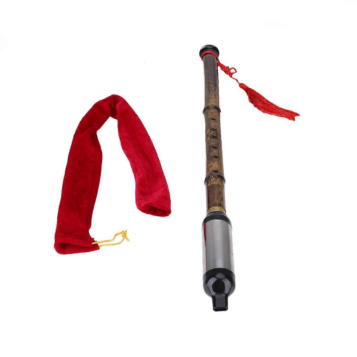 آلة موسيقية صينية تقليدية مصنوعة يدويا من الخيزران الأرجواني Dizi في G Key