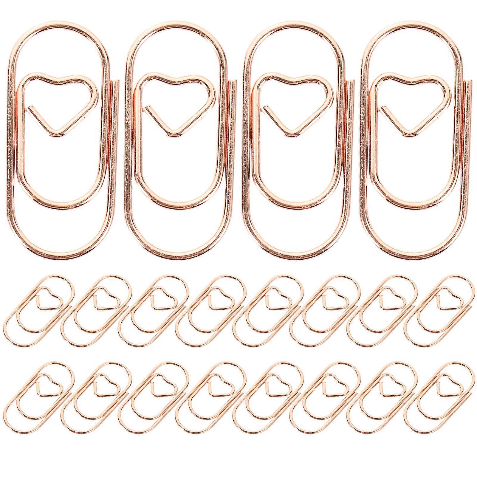 100Pcs Knitting Clip Ornaments File Document Clips Office Document Clips Book Reading Clips