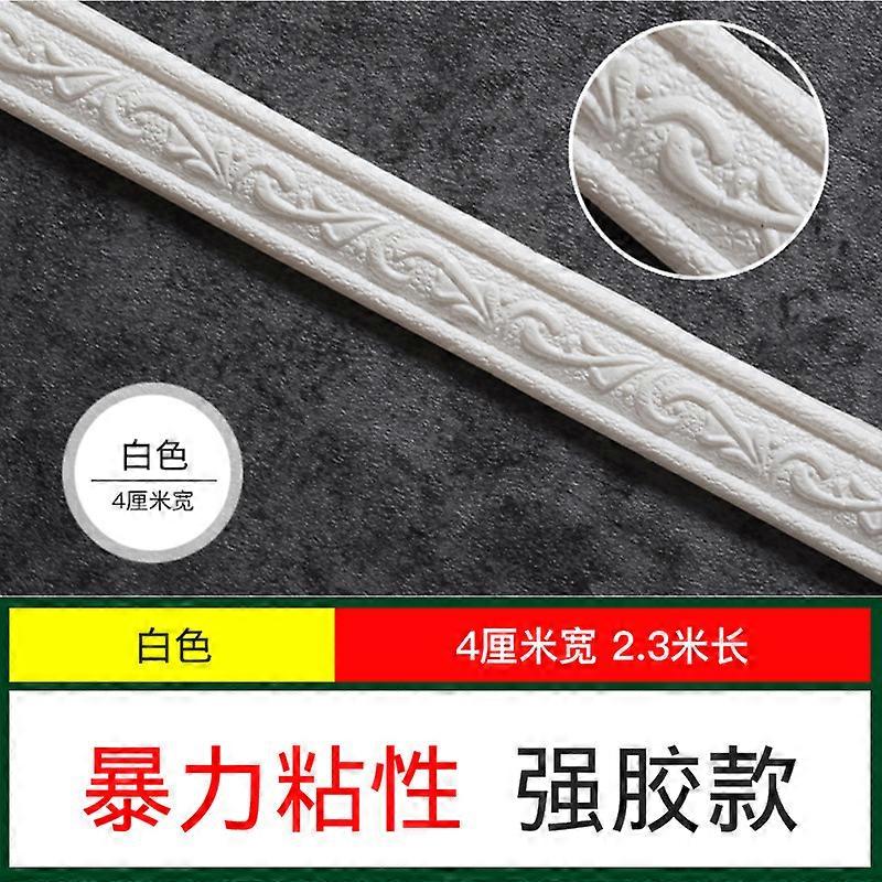 2 Rollen Wand-Eck-Verkleidung Flexible Klebeform-Verkleidung Dekorative Schaumstoff-Form-Verkleidung