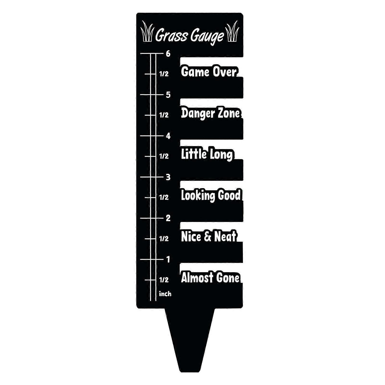 Stainless Steel Grass Gauge Lawn Measuring Ruler Tool Rustproof Corrosion Resistant Portable Grass Ruler Prune Plant Measuring Tool Jikaix