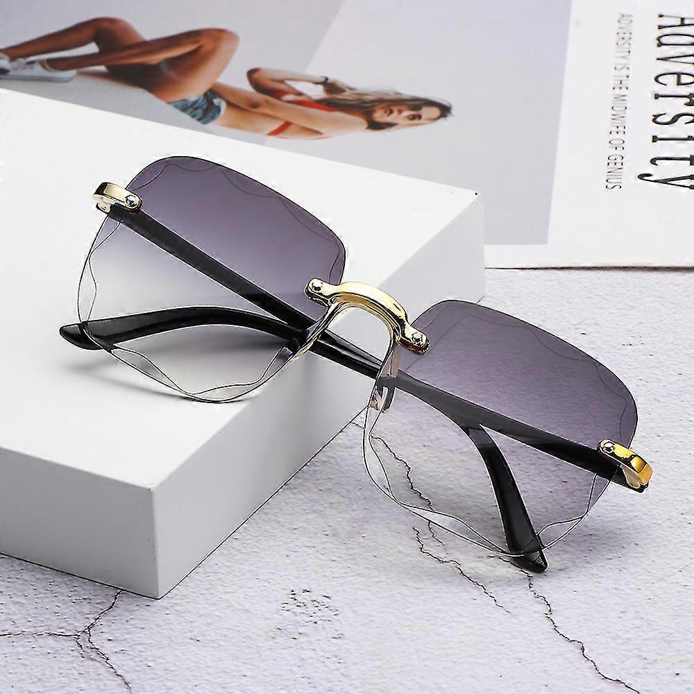 Fashion Rimless Women Sunglasses Vintage Designer Sun Glasses Square UV Eyewear Driving Glasses Men &ndash; Buy The Best Products In The Ayzeze Online Store