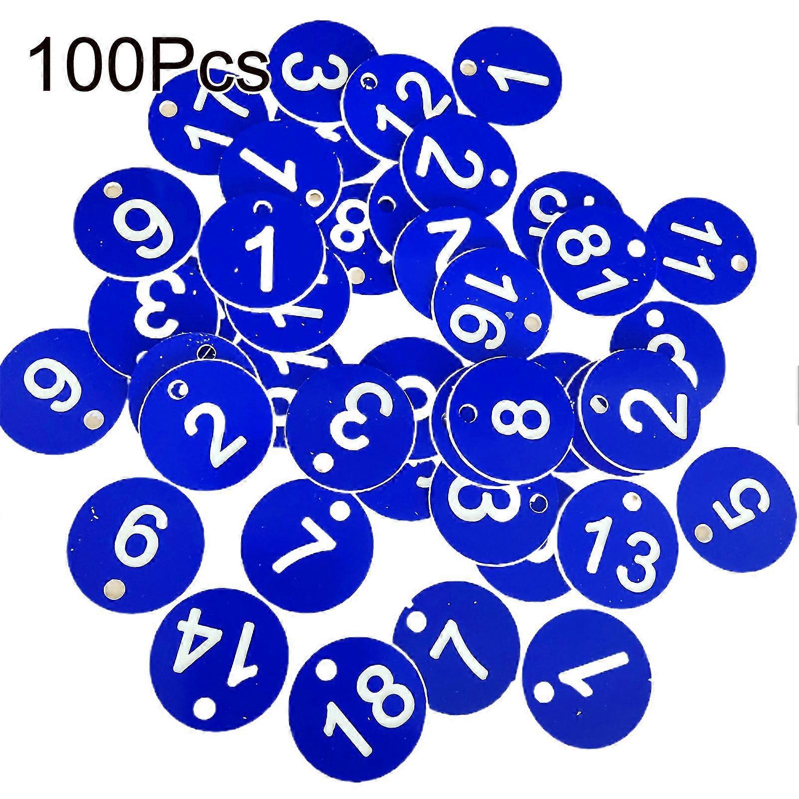 100pcs Beehive Tag Identification étanche Round 1-100 Marque numérotée Étiquette Fournitures apicoles