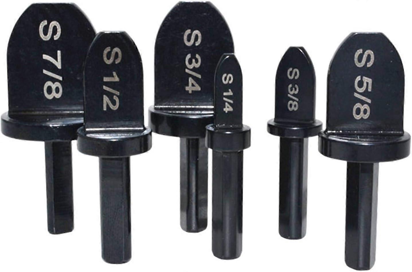 6pcs/Set Air Conditioner Copper Pipe Crimping Tool Triangular Handle Tube Expander Multifunction Crimping Tool Drill Bit