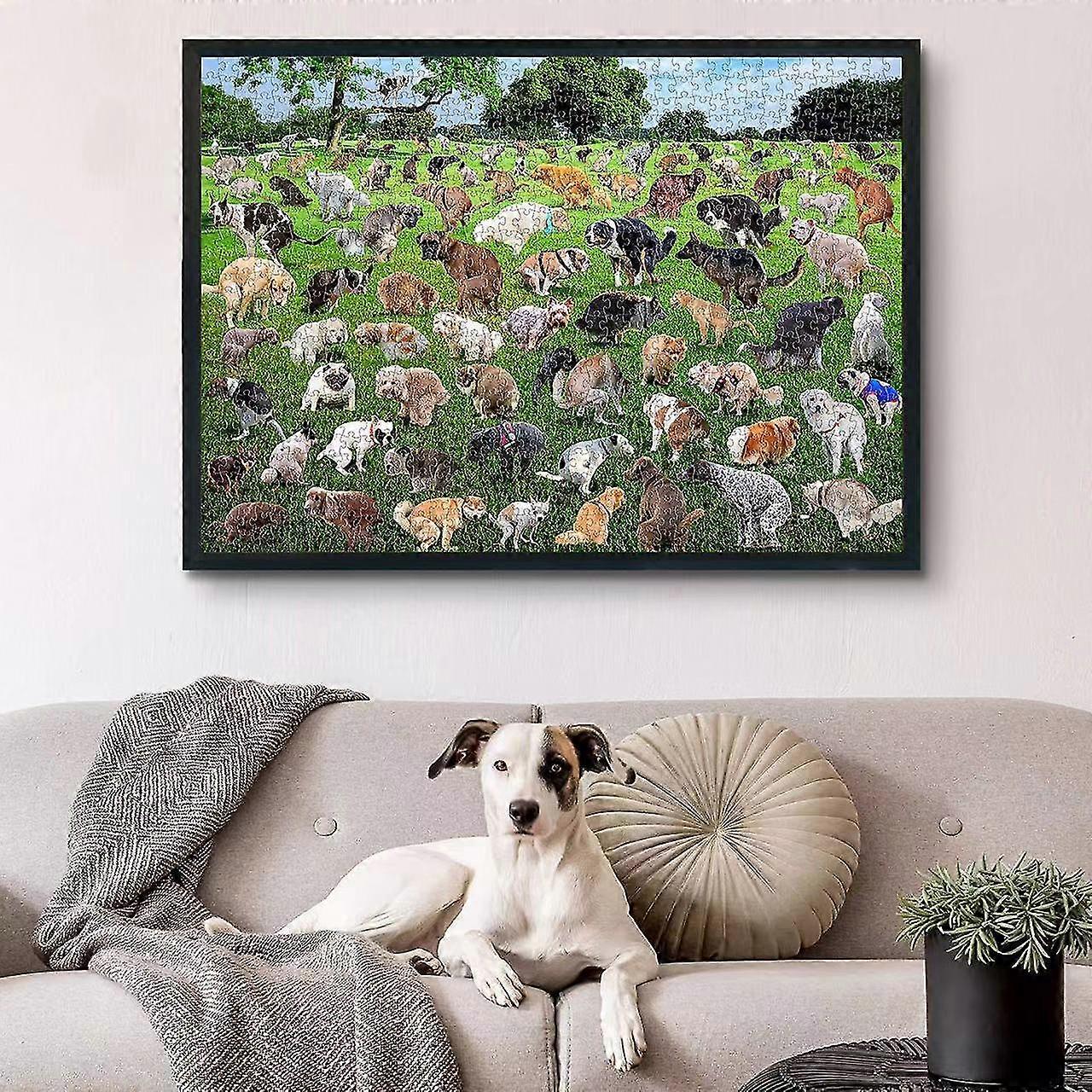101 Dog Poop Puzzle 1000 Pieces Of Flat Puzzle To Reduce Stress Puzzle