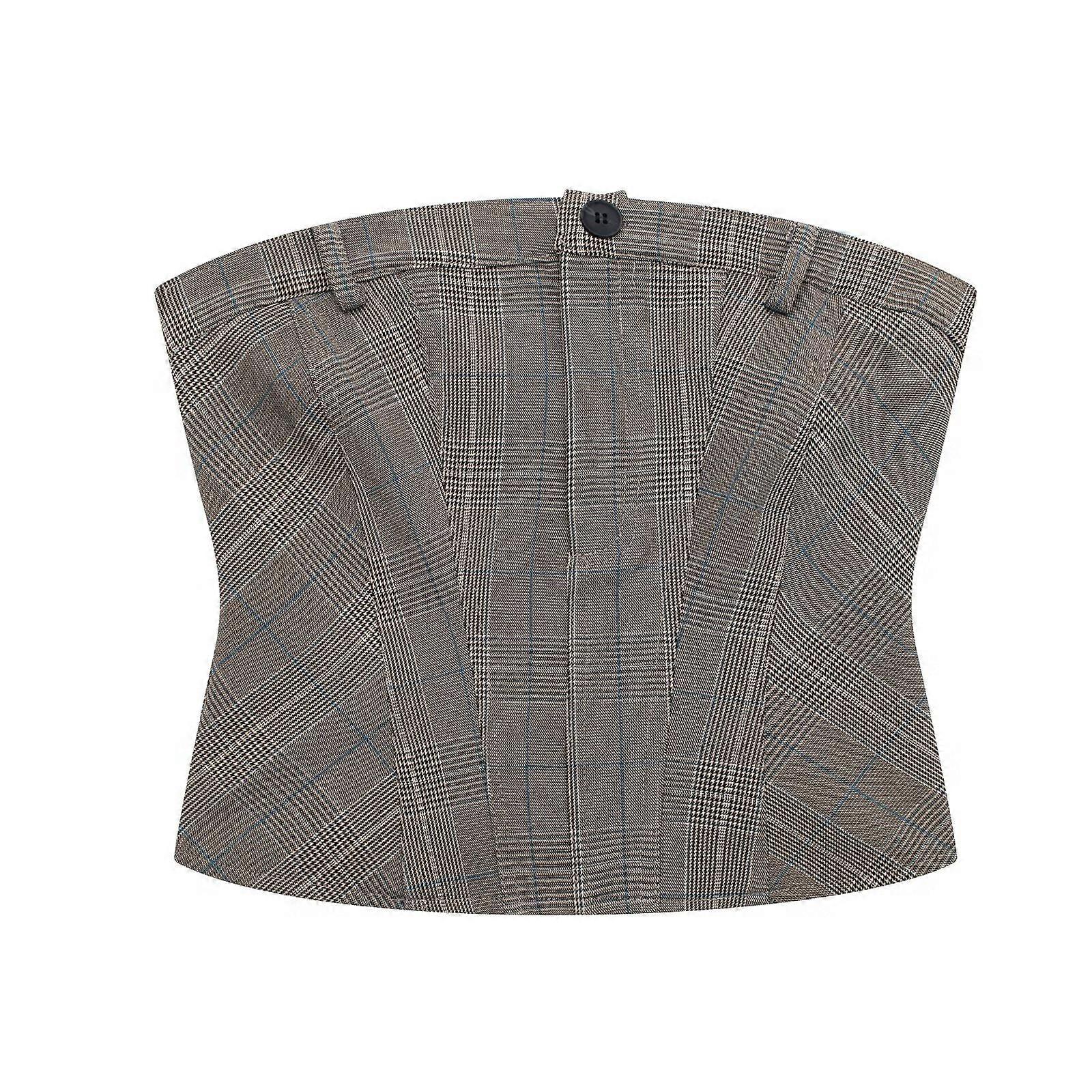 Women's Plaid Corset