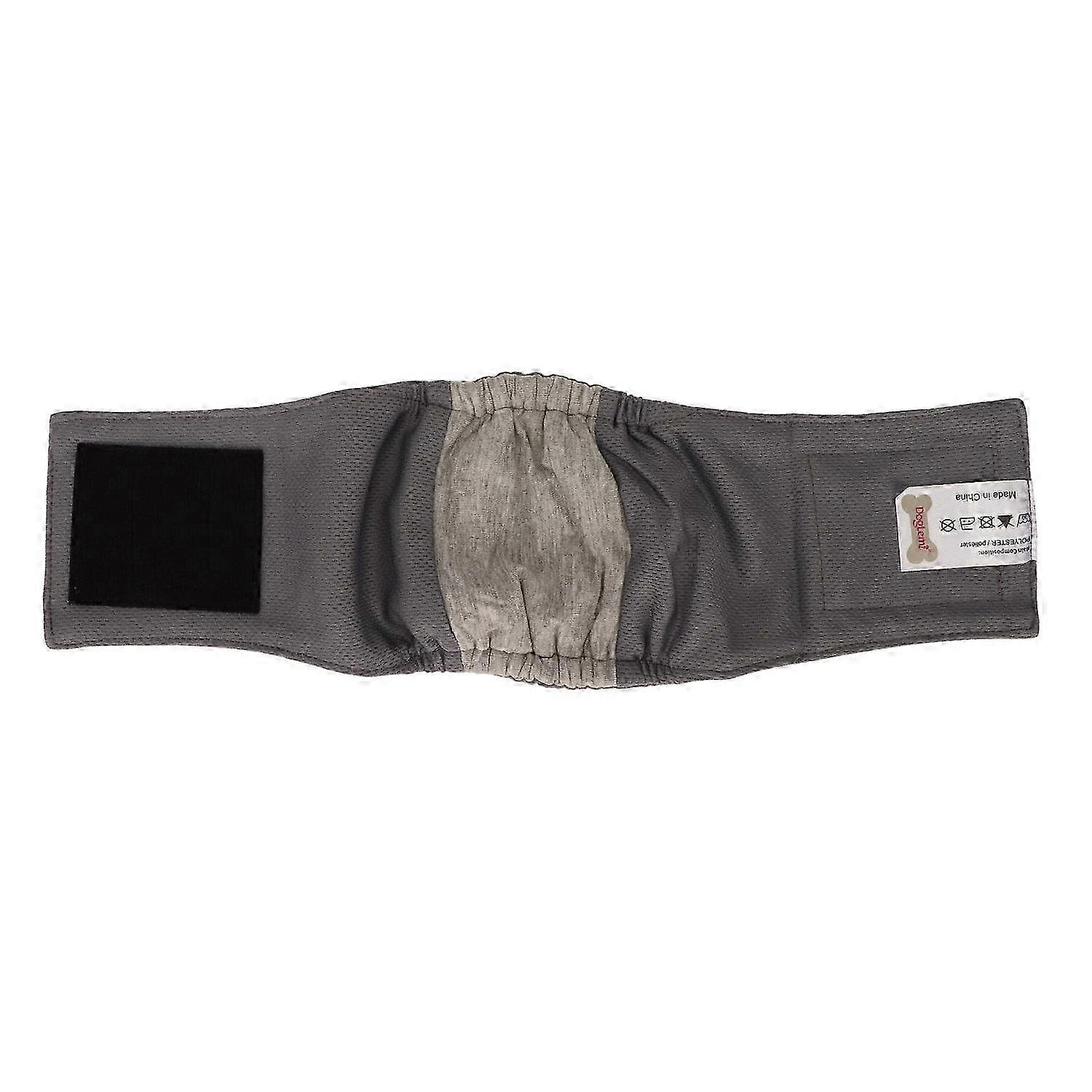 Male Dog Belly Wrap Leakproof Strong Water Absorption Breathable Comfortable Male Dog Belly Band Gre