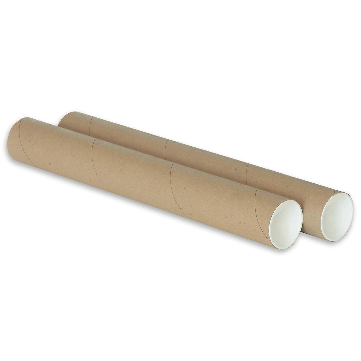 2 Pcs Mailing Tubes Paper Tubes Shipping Cardboard Blueprints Artwork Poster Kraft Extra Heavy-Duty