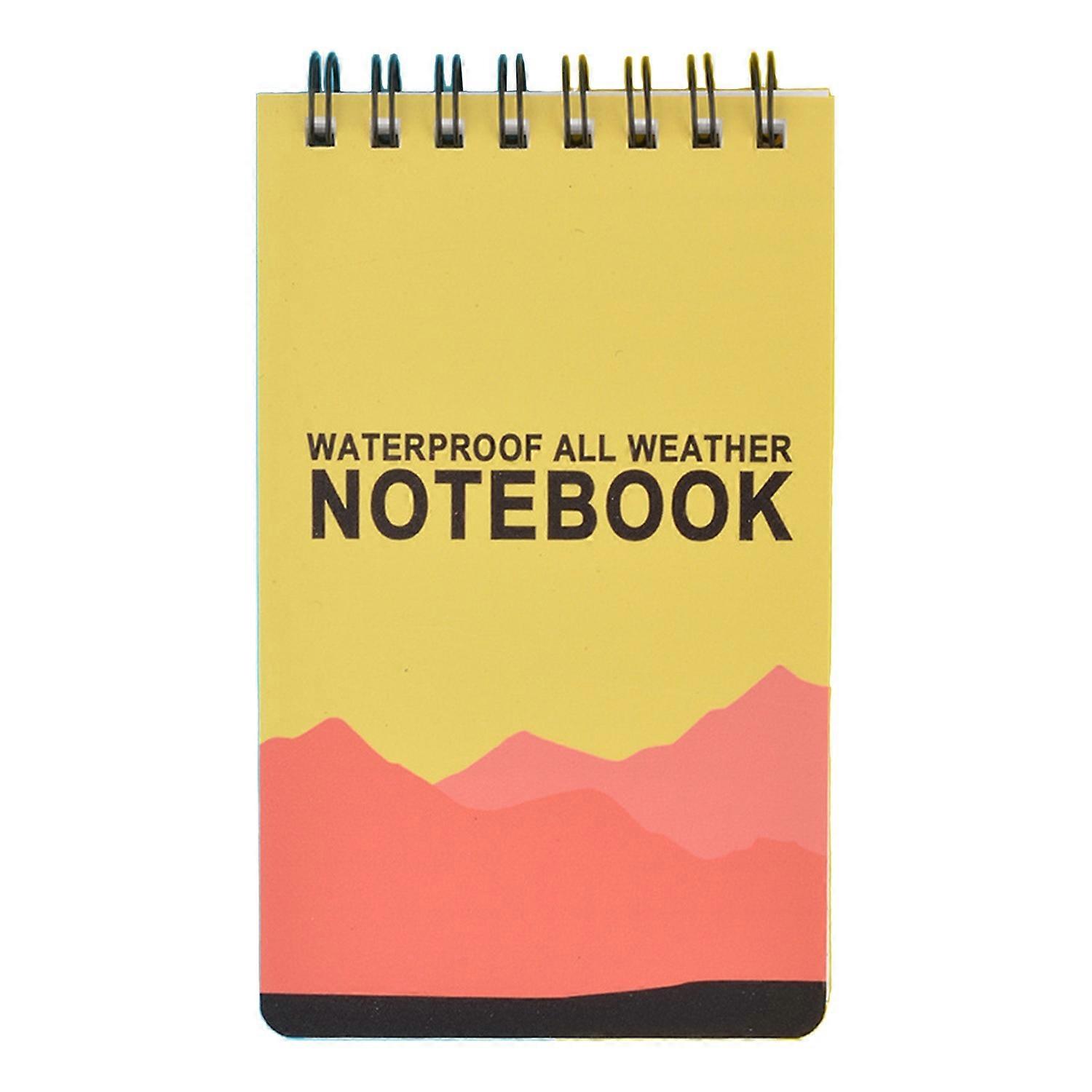 Waterproof Notebook Portable Writing Notepad Durable Compact Coil Design Notebook for School Home