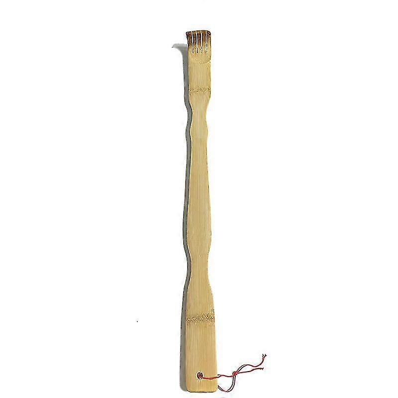 1 Pack Back Scratcher pour hommes et femmes, en bois, en bambou Back Scratcher (46.5cm) (jaune01)