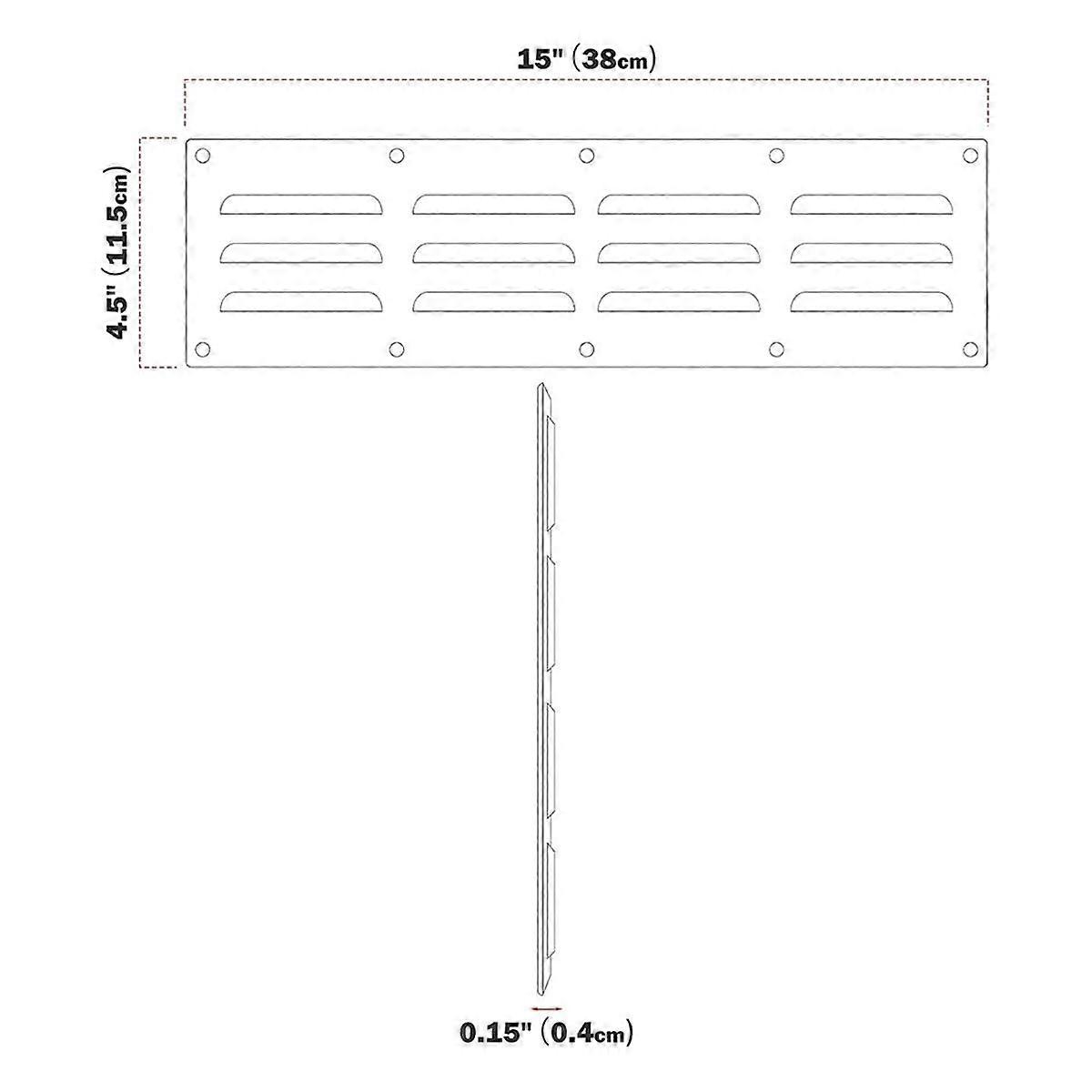 Stainless Steel Venting Panel for Grill Accessory Vent with Screen ...