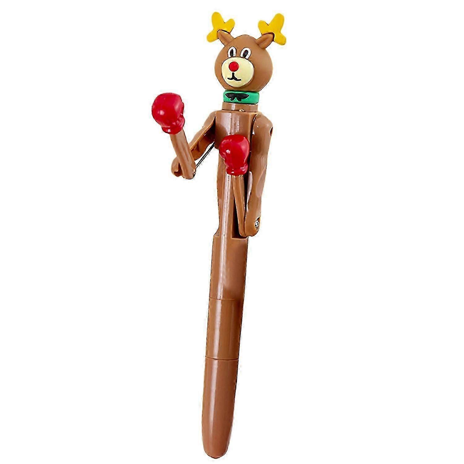 Decompression Pen Press Movable Boxing Pen Cartoon Shape Writing Fluently Ultra-Fine Point Creative