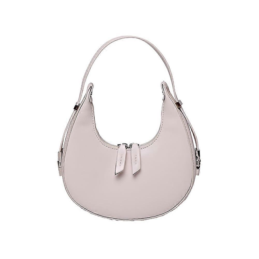 Mode læder kvinder håndtaske solid halvmåne hobos skulder underarm tasker