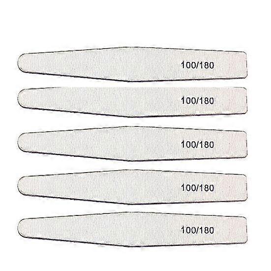 5Pcs Nail File Rhombic Sturdy Double-sided Nail Art Manicure Buffer