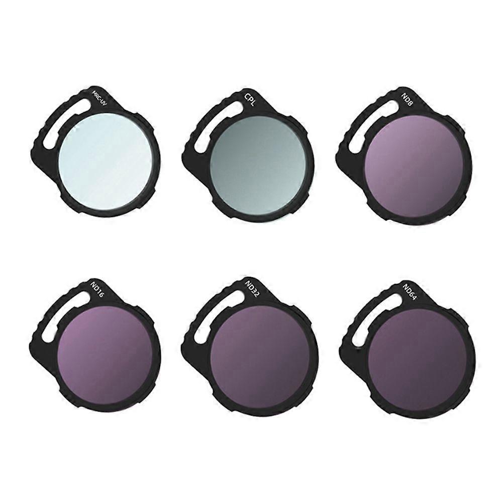 6-Pack Camera Lens Filter Set for Avata O3 End, Including UV&CPL&ND8&ND16&ND32&ND64 Filters