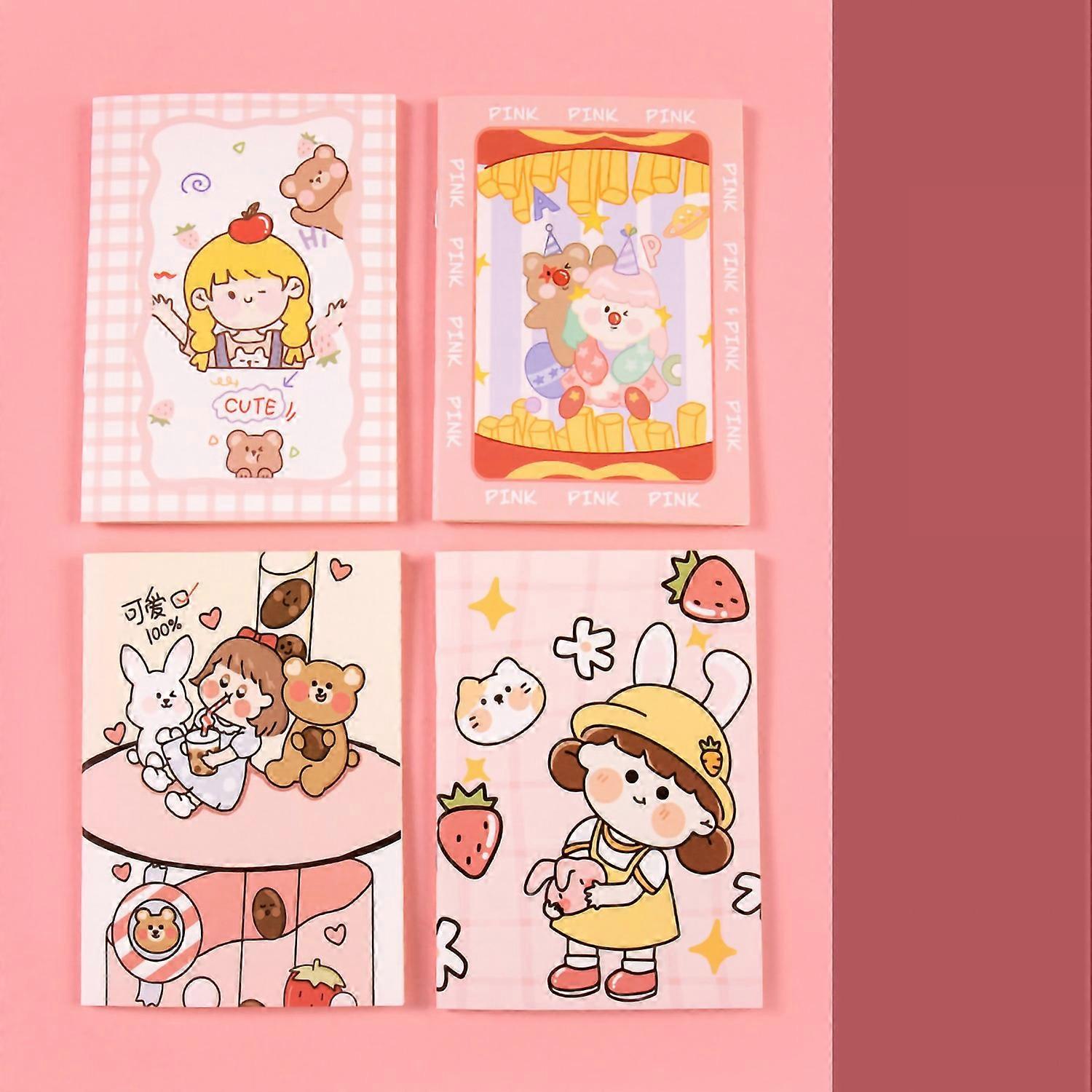 Cartoon Notebooks Full Water Pulp Grade A Paper Material 32 Pages Cute Notepads for Writing to Do Li