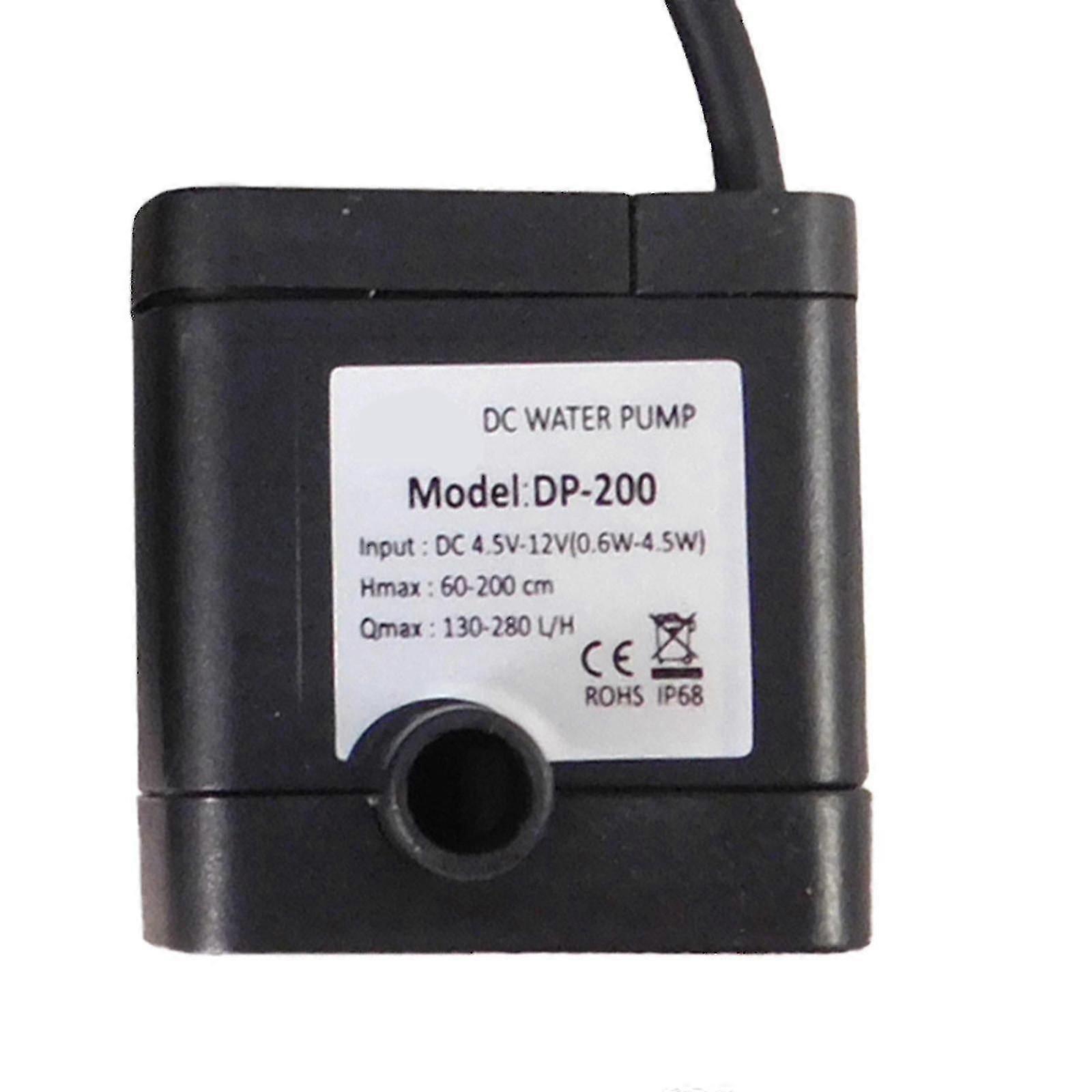 Dp-200 ميني أتو السيارات المياه أعلى قبالة مضخة الغيار 1/2 تعويم التبديل حوض السمك