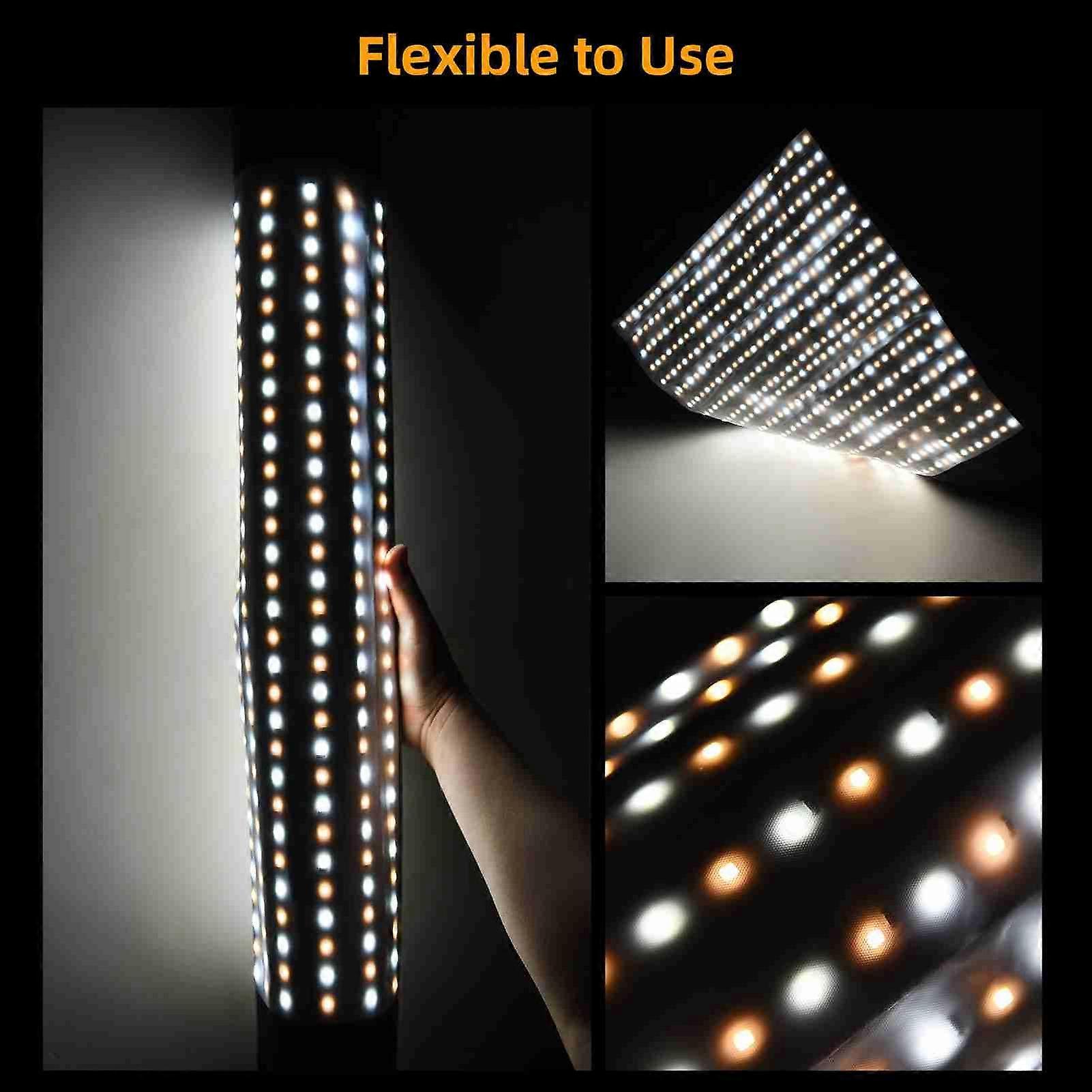 LED Photography Fill Light 3000K to 6500K Brightness Adjustable Flexible Foldable Video Light Mat With Softbox
